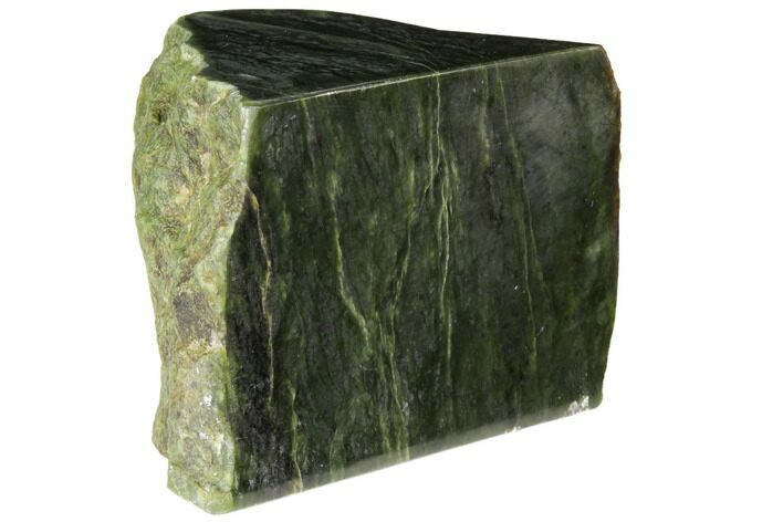 Wide, Polished Jade (Nephrite) Section - British Colombia #117630